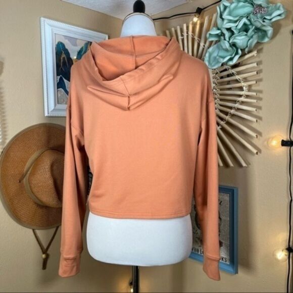 CALI SPORTSWEAR Cropped Yoga Short Pullover Hoodie Sweatshirt Medium - Picture 4 of 9